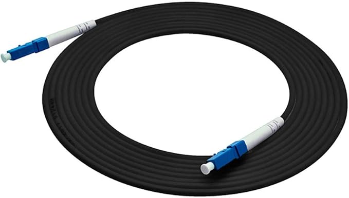Jeirdus 75M LC to LC Outdoor Armored Simplex 9/125 SM Fiber Optic Cable Jumper Optical Patch Cord Singlemode 75Meters 160ft LC-LC