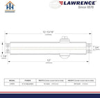 Lawrence Heavy Duty Door Closer Commercial Grade 1 - Adjustable 6-Speed Delayed-Action Door Control with 3 Pistons – Flexible Installation with Included Hardware - Embassy Series LH816