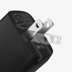 Amazon Basics 30W One-Port GaN USB-C Wall Charger with Power Delivery PD for Tablets & Phones (iPhone 16/15/14/13/12/11/X, iPad, Samsung, and More), Non-PPS, Black