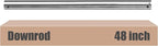 DPXMYG 48 inch Ceiling Fan Downrod with Extension Cord, 4 FT Brushed Nickel Downrod for Ceiling Fan, 1 inch Outside Diameter, Ceiling Fan Boom Suitable for a Wide Range of Fans (Nickel, Not Threaded)
