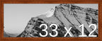 Frame It Easy 33 x 12 Russet Wood Frame (Derby)