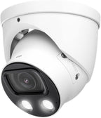 EmpireTech IPC-Color4K-T 4K Full-Color Ultra Low Light 8MP 1/1.2" CMOS Smart AI Starlight Turret IP Camera,Build-in Warm LED, Built-in Mic,Motion Detection,PoE and ePoE,IPC-Color4K-T 3.6mm White
