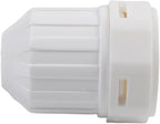 Water Distributor Regulating Cap M30x1.5 Thread for Floor Heating Manifold and Radiator Thermostat 4-Pack Plastic Temperature Control Valve Accessory