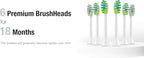 7AM2M Ultrasonic Electric Toothbrush with 6 Brush Heads for Adults&Kids, One Charge for 120 Days, Type-C Charge, 5 Modes, 40000VPM Powered Toothbrush, 2 Minutes Built in Smart Timer (Peacock Green)