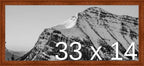 Frame It Easy 33 x 14 Russet Wood Frame (Derby)