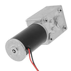 12V 200RPM 5840 31ZY Permanent Magnet DC Turbo Geared Motor Reduction Motor for Remote Control Curtains Paper Shredders Black 1Pcs