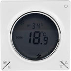 Ymiko Central Thermostat for AC and Heating, LCD Display Temperature Controller for Fan Coil Units, Home Cooling and Warming System