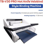 TruBind Hot Knife Velobind Binding Machine | 22 Sheet Punch Capacity | Bind up to 425 Sheets | 10 Second Bind Cycle | 1"- 2" Pin Length | 1-Year Warranty