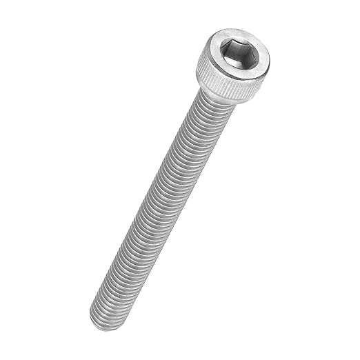 Kozelo 4pcs Socket Head Cap Screws - [M8-1.25 x 80mm] 304 Stainless Steel Allen Socket Drive for Electrical Motor 3D Printing Fan Engine Replacement Use, Silver