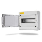 Mollom 9 Way Power Distribution Box with Bus Bars and Din Rail for Miniature Circuit Breaker MCB, Waterproof IP66.Padlock Available for Indoor and Outdoor Use