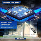 Ofuray Of-7200W Solar Street Light Outdoor-3000K/4000K/6500K Outdoor Security Flood Light,IP67 Solar Parking Lot Lights Commercial Dusk to Dawn with Remote Control for Yard,Residential