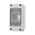 MOLLOM 3 Way Circuit Breaker MCB Distribution Protection Box with DIN Rail, IP65 Waterproof,for Indoor and Outdoor