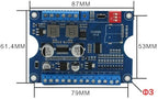 Sound Playback Module, 80W Low Lever Trigger 8MB DC 9-24V CH358D Voice Board, Support USB Download, MP3 Hardware Decoding,10-Way Button One-to-One, 8 Combined Playback Chips for Industry Broadcast.
