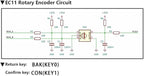 1.3inch LED Display Screen Combined with EC11 Rotary Encoders Module IIC Interfaces for Home Control Panel