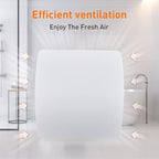 Hehou Bathroom Exhaust Fan for Wall and Super Quiet 4 In Window Exhaust Fan with O Ring White 80 CFM Bathroom Vent Fan