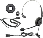 DailyHeadset RJ9 NC Mono Phone Headset for Analog Aastra Nortel Digium Polycom ShoreTel NEC Allworx Toshiba Phones Includes RJ9 and 3.5mm Adapter