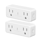 THIRDREALITY Smart Dual Plug 2 Pack, Zigbee 2-in-1 Smart Outlet with Independent Control and Power Monitoring, Zigbee Repeater, Compatible with Home Assistant(ZHA/Z2M), SmartThings, Homey