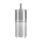 25mm DC 12V 25GA 370 Low Speed Metal Gear Motor for Electronic Locks Robots Electric Curtains Doors Mixers Monitoring Equipment Pet Feeders High