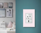 Legrand adorne 1-Gang + Wall Plate (1, Mirror White on White)