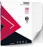 SINOPUREN Thermal Laminating Pouches, 3mil Laminating Sheets, 8.9x11.4 Inches, Letter Size, HeatSeal, Clear (100pack)
