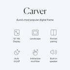Aura Digital Picture Frame - 10.1" HD Display | Wirecutter's Best Digital Frame | Text Photos Directly to Your Frame from Anywhere | Quick & Easy Setup Over WiFi - Free Aura App | No ads or fees