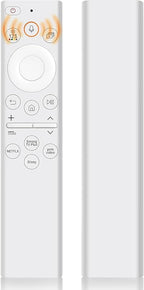 Replacement Voice Remote Control for All Samsung TVs, Universal Remote for All Samsung TV Curved Frame UHD QLED LED 4K 8K Smart TVs, 4 Shortcut Buttons, White