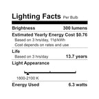 WiZ Connected Color ST19 Filament LED Smart Bulb - Pack of 6-300 Lumen - E26 - Indoor - Wi-Fi Enabled - Voice/App Control - Motion Activation - Matter Compatible