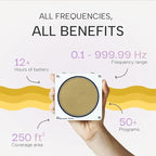The Schumann Frequency Generator for Healing V2 Pro, 0.1-999.99 Hz Adjustable Schumann Resonance Generator Device for Sleep, Wellness & Meditation, USB-C Rechargeable, Portable Natural Therapy Machine