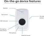 ADT - On-The-Go Mobile Medical Alert System for Seniors - GPS Capabilities, Included Waterproof Wearable Panic Button, 24/7 U.S. Based Monitoring (Fall Detection Pendant)