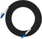 Jeirdus 25M LC to LC Outdoor Armored Simplex 9/125 SM Fiber Optic Cable Jumper Optical Patch Cord Singlemode 25Meters 80ft LC-LC