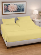 Split Head King Sheet Set – 4 Piece Flex Split Top King Sheets for Adjustable Beds - Fits 14” to 16" Mattress w/ Deep Pockets - Soft, Breathable & Cooling - Luxury Bedding and Wrinkle Free - Yellow