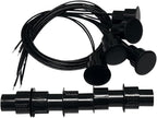 5 Sets Flush Mounted 3/4" Door Magnetic Contacts Alarm Switch Sensor NC Type (Black)