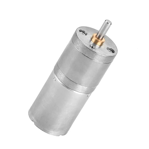 25mm DC 12V 25GA-370 Low Speed Metal Gear Motor for Electronic Locks Robots Electric Curtains Doors Mixers Monitoring Devices Pet Feeders DIY Projects