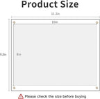 Kalami 3 Pack 8x10 Picture Frame Wall Mount Self Adhesive, Clear Acrylic No Drill Floating Frameless Poster Frame for Office Photo Canvas Document Gallery, Full Frame Size 10x11