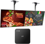 Lunzn Digital Signage Advertising Display Box Commercial AD Media Player for Restaruant Shopping Mall Marketing Business (YM05/1+8G)