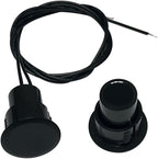 5 Sets Flush Mounted 3/4" Door Magnetic Contacts Alarm Switch Sensor NC Type (Black)