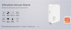 WENGART Zigbee Vibration Alarm Sensor,120dB Local Siren Shock Detector for Windows & Doors,3 Sensitivity Levels,Glass Break Sensor Works with SmartThings,Alexa & Home Assistant,Zigbee Hub Required