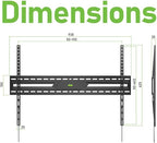 Ultra Slim Flush TV Wall Mount Bracket for Samsung S95F Series OLED 4K Smart QN55S95FAFXZA 55Inch - 1.2" Low Profile, Industrial Grade 165lbs, Easy Installation