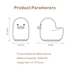 LEDHOLYT Kids Night Light - Cute Silicone Duck Nursery Lamp for Baby and Toddler, Animal Squishy Lamp for Bedroom, Boys and Girls Gift