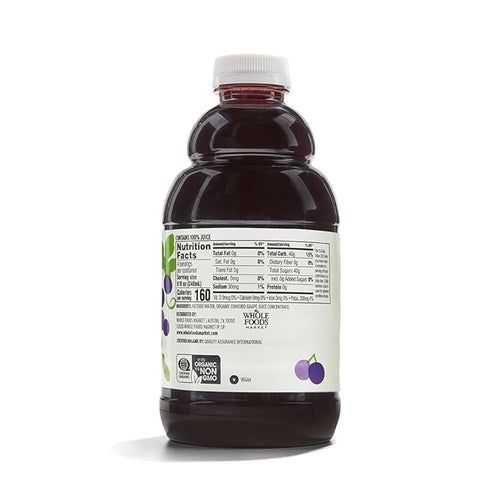 365 by Whole Foods Market, Organic 100% Concord Grape, 32 Fl Oz Bottle (Pack of 2)