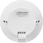 Maxxima Ceiling Mount 360 Degree PIR Occupancy Sensor - Hard-Wired Motion Sensor, 120V LED Compatible, Automatic Sensing Solution for Indoor Use at Max Height 10ft, Ideal for Closets and Pantries