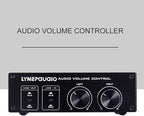QIUNI Passive Volume Controller with Fully-Balanced & Single-Ended Mode XLR & RCA Interface for Home Stereo System Pre-Amplifier Speaker