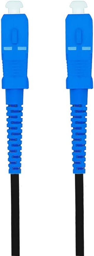Jeirdus 200M SC Outdoor Armored Simplex 9/125 SM Fiber Optic Cable Jumper - Optical Patch Cord, Singlemode, 200Meters, 656ft SC-SC