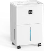 DEVERSE Max 25 Pints Dehumidifier for Home/Bedroom/Basement, 1500 Sq.Ft Coverage, with Drain Hose, Smart Humidity Control & Large Tank