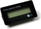 12V-48V Battery Meter, Voltage Indicator, Lead-Acid & Lithium Ion Battery Monitor, for Motorcycle, Car, Truck, Vehicle, Marine, Boat, Golf Cart, Club Car, Forklift