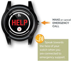 Connected Caregiver Safety+ 4G Medical Alert System for Seniors: Smart Watch, Fall Detection, 24/7 Monitor, WiFi Locate, SOS Button, Small, Lightweight, (Call to Activate)