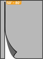Yotache Reversible Left Right Side Opening Screen Doors with Magnets Fits Door Size 50 x 80, Magnetic Mesh for Front, Patio Sliding Door, Actual Screen Size 52" x 81" Black