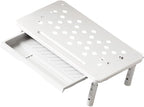 LUOOHL Adjustable Monitor Stand with Storage Shelf Ergonomic Designs for Home Office Workspaces Steel Construction Quick Assembly Desktop Organizers for Electronics