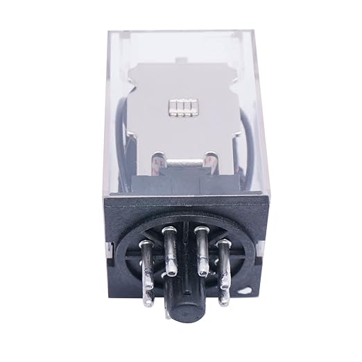 TWTADE/JTX-2C, MK2P-I DPDT Power Relay with Plug-in Terminal Socket Base, DC 12V Coil, 8 Pin 2NO 2NC