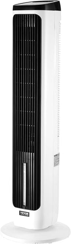 VEVOR Evaporative Air Cooler, Standing Fans that Blow Cold Air, 23.3ft/s 70° Remote Oscillating Tower Fan w/ 9-Speed 4 Mode, 24H Timer, Swamp Cooler, Portable AC Fan for Bedroom, Office
